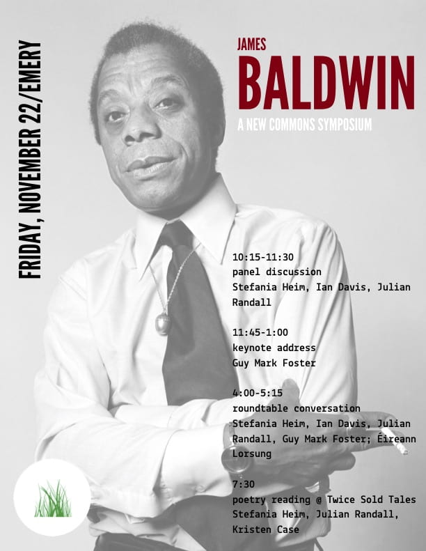List of events for the New Commons Baldwin Symposium.
