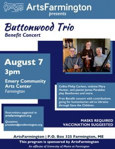 Buttonwood Trio concert poster