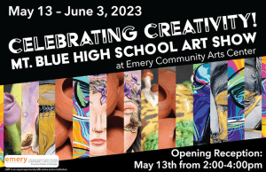Mt Blue High School Art Show poster